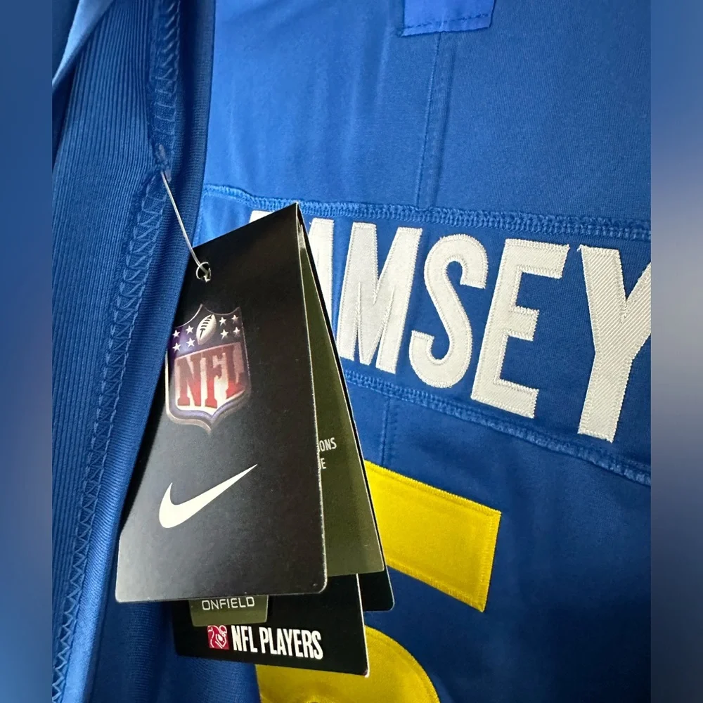 Jalen Ramsey #5 - LA Rams jersey. NFL. Size Large. Pit to pit 23 inches. NWT - Picture 2 of 5